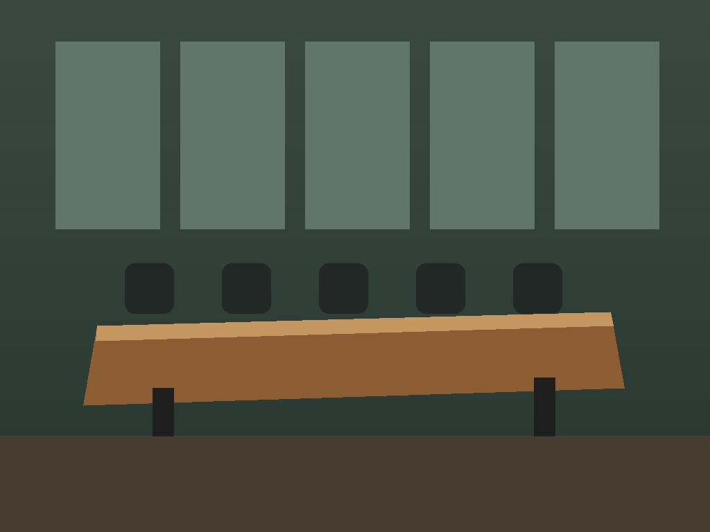 Live-edge timber conference table with black steel legs in a boardroom